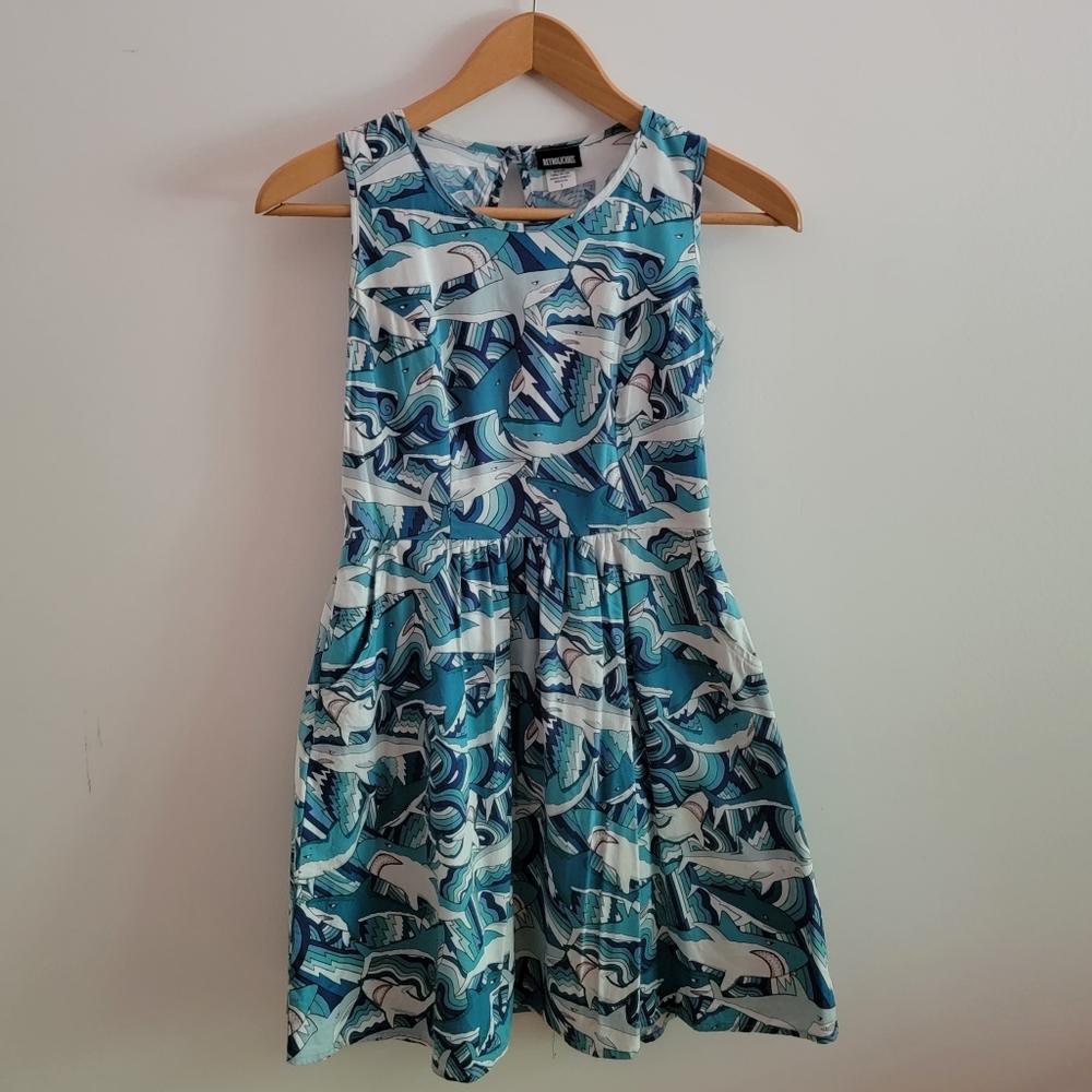 Retrolicous/ModCloth Shark Print Dress